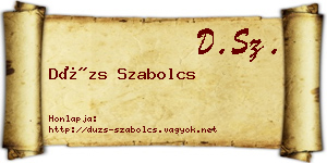 Dúzs Szabolcs névjegykártya